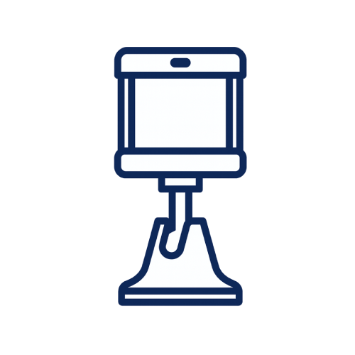 Motion Sensor Blue Outline Icon