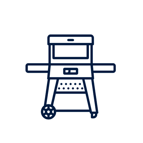 Smart Grill Blue Icon