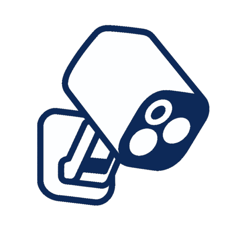 Smart Home Security Camera Blue Icon